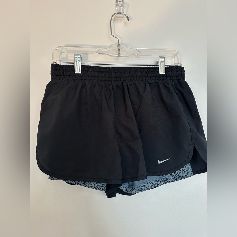 Nike black athletic shorts with built in spandex, Medium